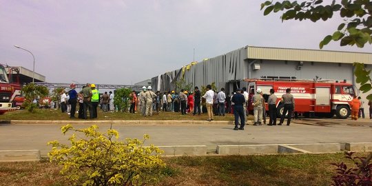 Kebakaran PT Mandom tewaskan 5 buruh diduga akibat kebocoran gas