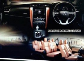 interior toyota fortuner 2016