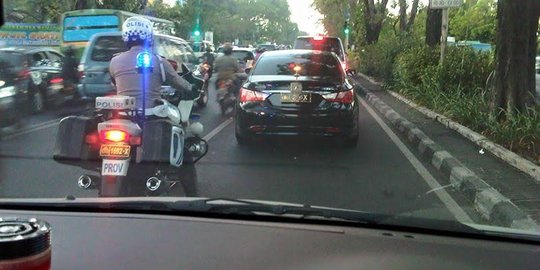 Kena macet, petinggi Polda Jatim ini tak minta voorijder buka jalan