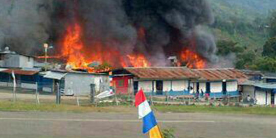 Pembakaran musala di Papua, tiga tertembak dan delapan luka-luka