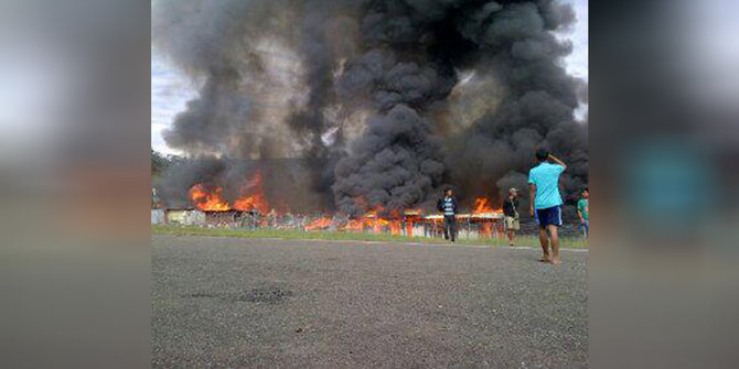 Polisi Papua akan tindak para pembakar musala