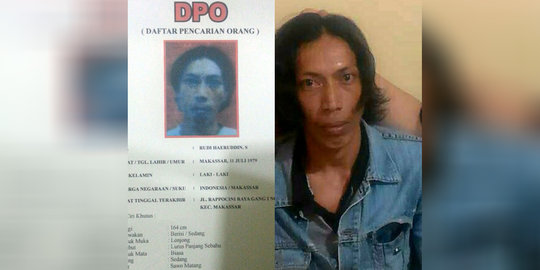 Rudi, pembunuh anak kandung dibekuk polisi