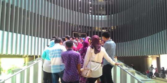 Membeludaknya pengunjung Museum Tsunami Aceh saat Lebaran