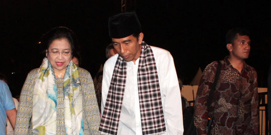 Jokowi diam-diam sudah lebaran ke rumah Megawati