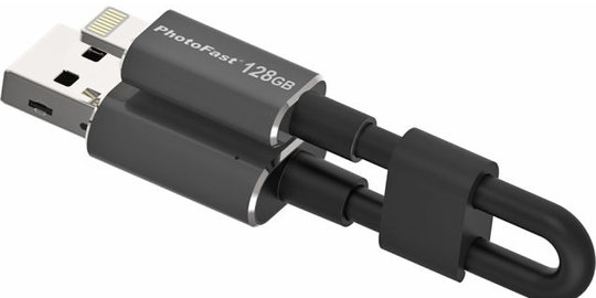 PhotoFast, penyimpanan eksternal 128 GB untuk iPhone dan iPad
