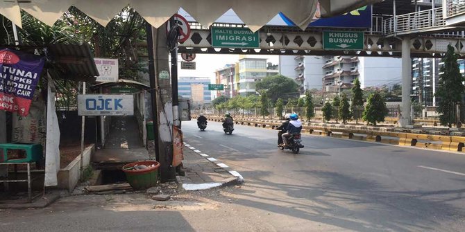 lokasi pemukulan tukang go jek