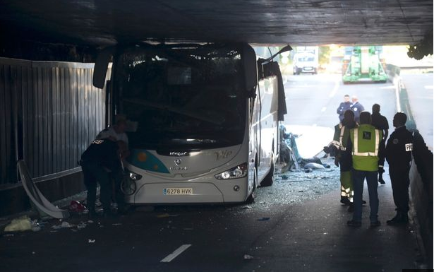 kecelakaan bus di prancis