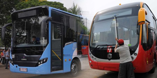 Gaji masih kecil, TNI dan Polri akan gratis naik Transjakarta