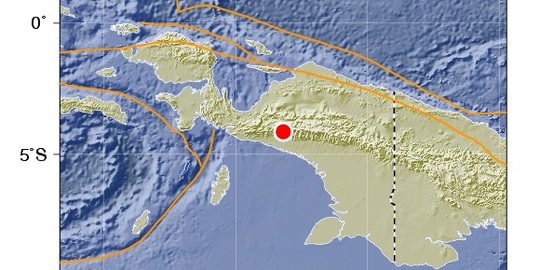 Pagi hari, gempa berkekuatan 7,2 SR goyang tanah Papua