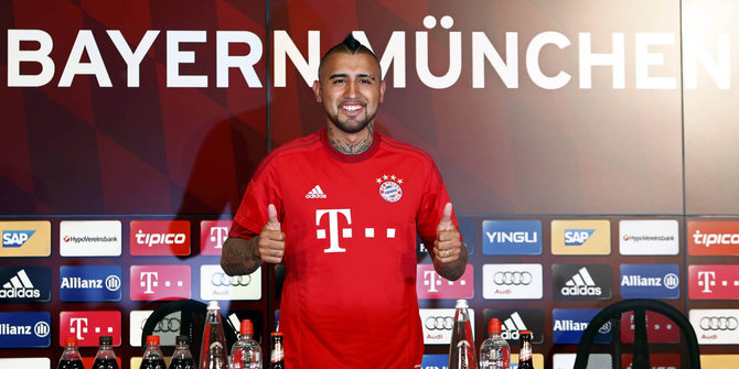 Semringah Arturo Vidal resmi berkostum Bayern Munich