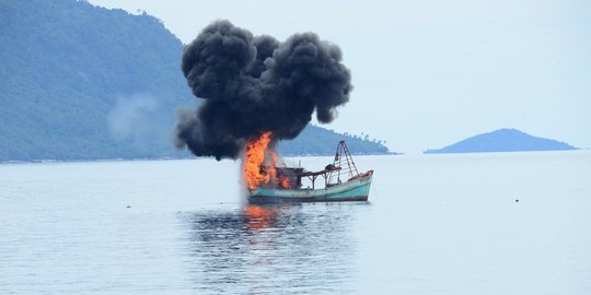 Anak buah Menteri Susi kembali tangkap 4 kapal ilegal dari Vietnam