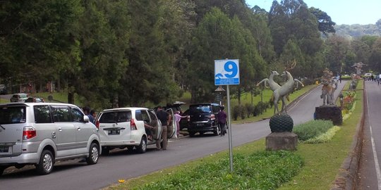 Isi akhir pekan, warga Bali padati Kebun Raya Bedugul
