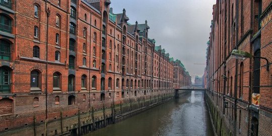 Speicherstadt, kompleks gudang bersejarah di Hamburg