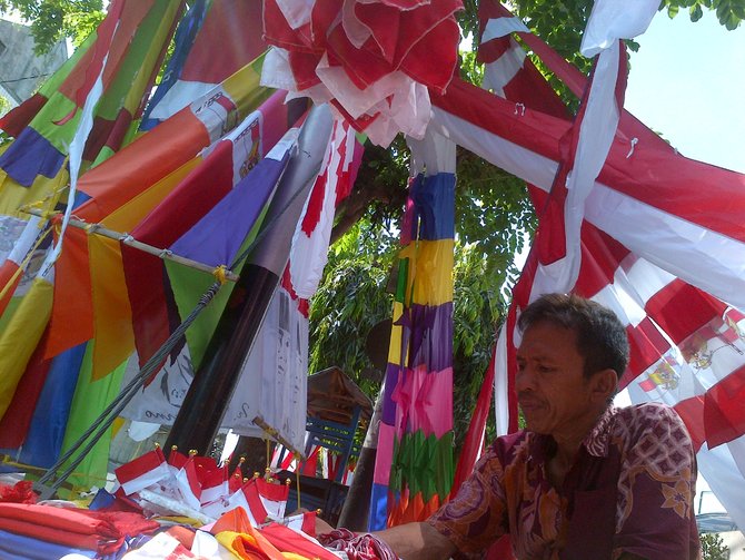 penjual bendera di surakarta