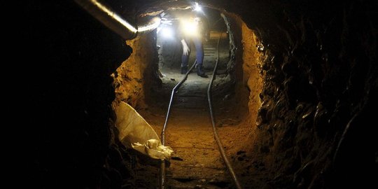 Intip terowongan penyelundupan narkoba yang menembus Meksiko-AS