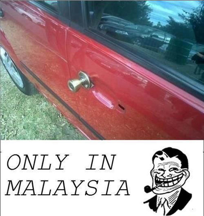 aksi lucu orang malaysia
