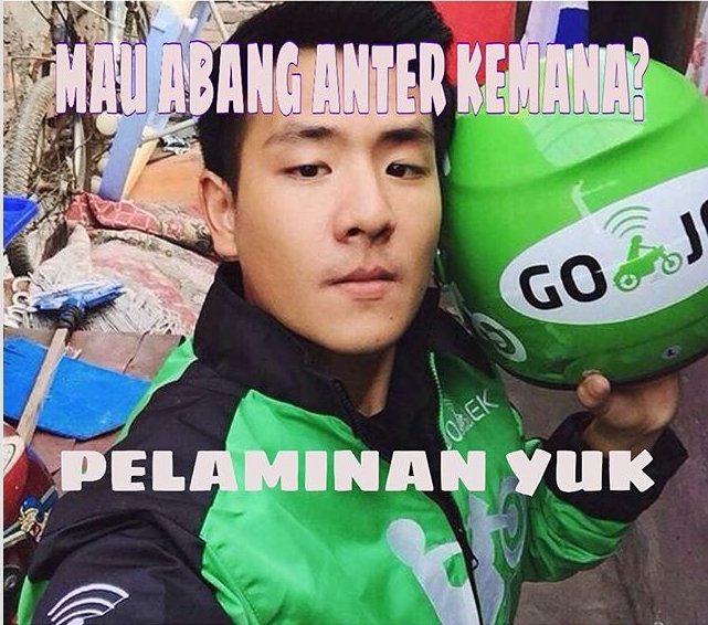 meme gojek kece