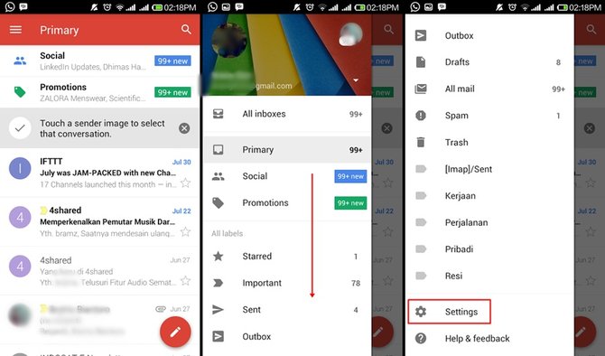 cara tambah akun email di gmail