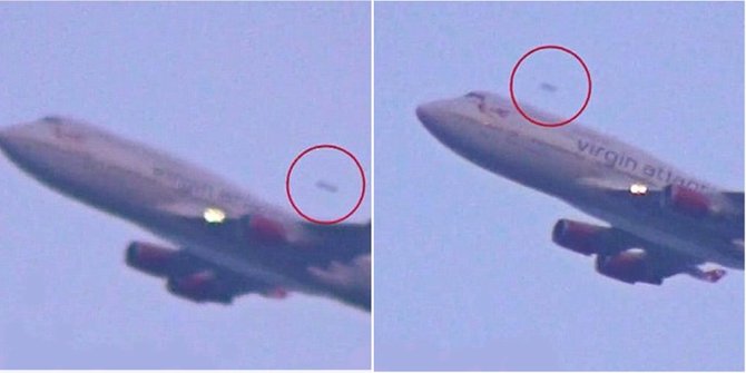 UFO atau Superman? Benda misterius terlihat salip pesawat 