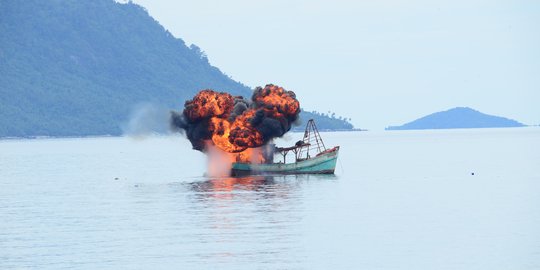 Anak buah Menteri Susi kembali tangkap 6 kapal ilegal asal Vietnam