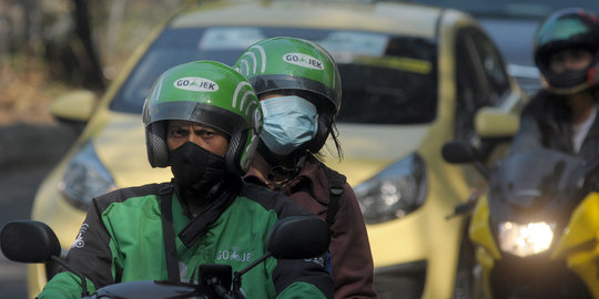 Potret driver Go-Jek tetap eksis meski belum legal