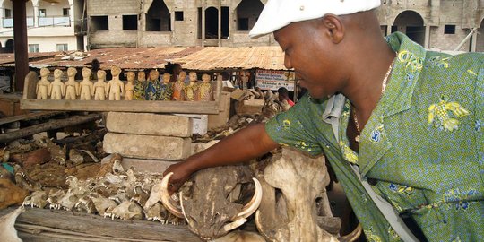 Menengok pasar jimat para dukun di Afrika