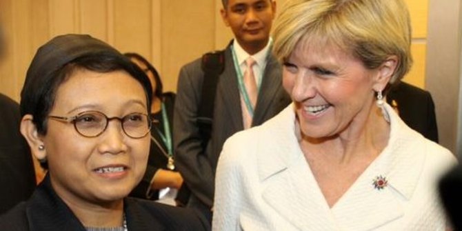 Hubungan membaik, Menlu Retno temui Menlu Australia Julie Bishop