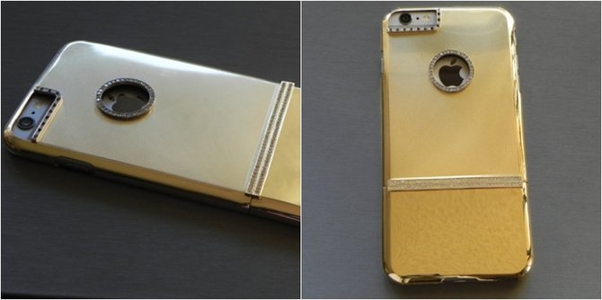 sarung iphone emas