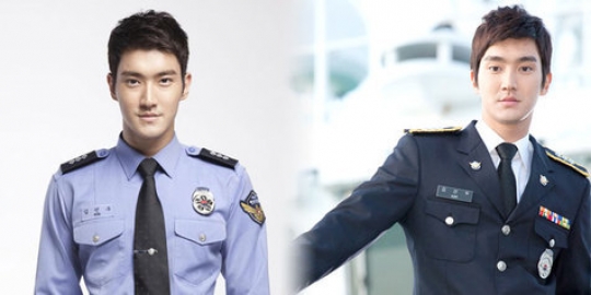 Nggak sendiri, akankah wamil Siwon SuJu ditemani polisi kece ini?