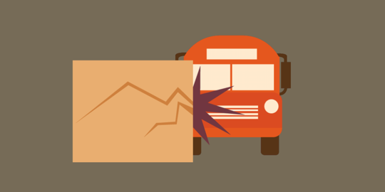 Minibus tabrak warung sate di Depok