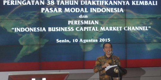 Peringatan Pasar Modal ke-38, Jokowi luncurkan IBCM di BEI