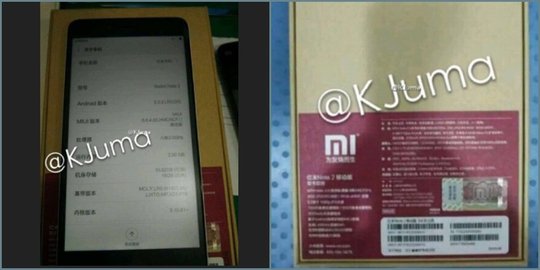 Bocor di Twitter, ini penampakan dan harga Xiaomi Redmi Note 2