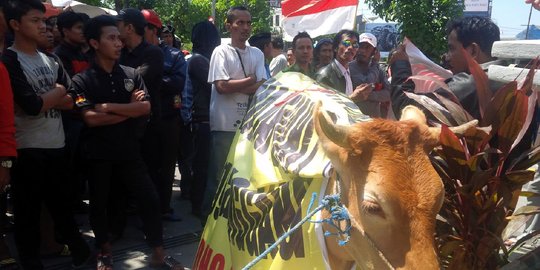 Daftarkan 2 ekor sapi, ribuan warga tolak Pilwali Surabaya ditunda