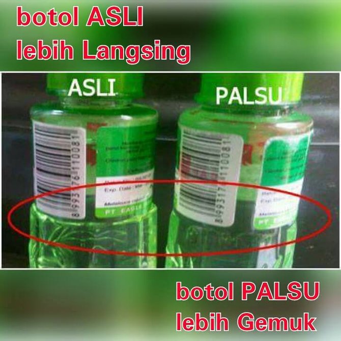 minyak kayu putih palsu