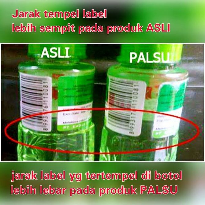 minyak kayu putih palsu