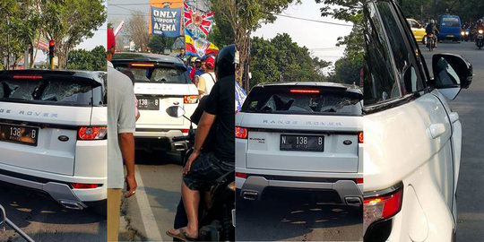 Rayakan ulang tahun Arema Cronus, Aremania rusak mobil mewah