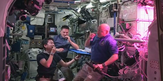 Mengintip astronot makan sayuran hasil tanam di luar angkasa