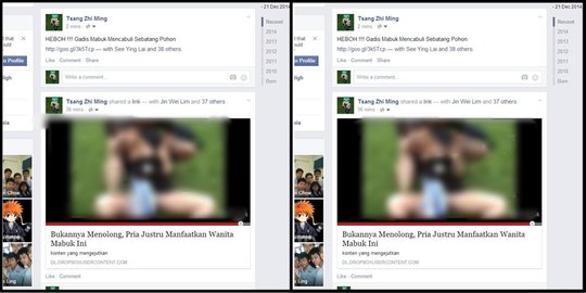 resahkan pengguna fb