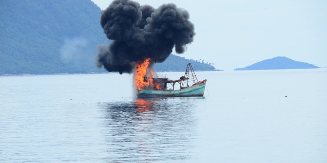 Tampung ikan ilegal, kapal berbendera Thailand diamankan di Sabang