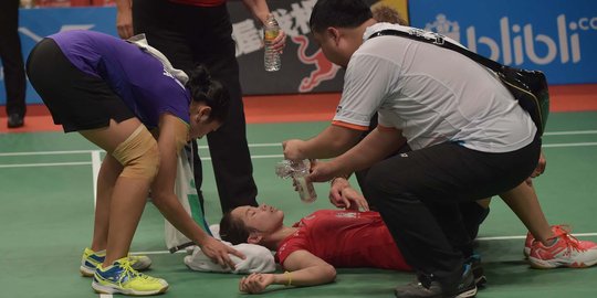 Pebulu tangkis Thailand cedera hadapi Lindaweni Fanetri
