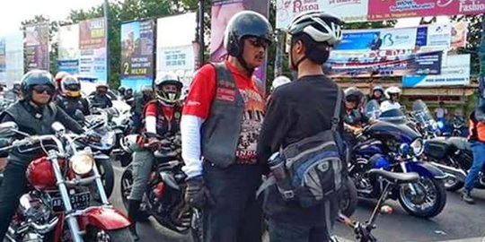 HDCI pun malu lihat biker tak tertib dihentikan pesepeda di Yogya