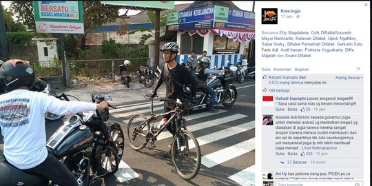 Panitia akui ada Biker Moge senggol mobil warga Yogya lalu kabur