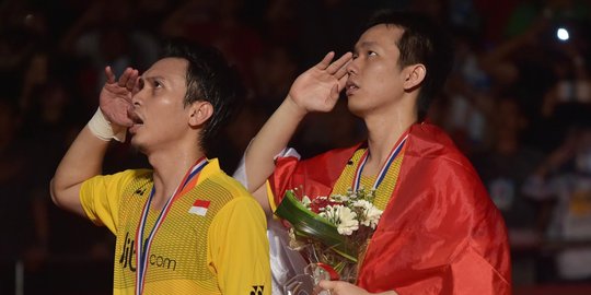 Jokowi beri selamat pada Ahsan & Hendra atas gelar juara dunia