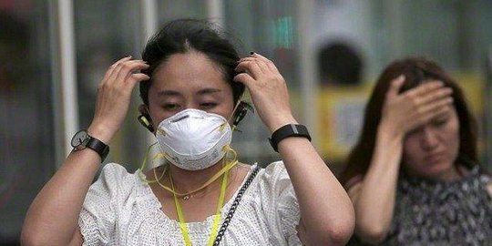 Bernapas di Beijing setara dengan merokok 40 batang sehari