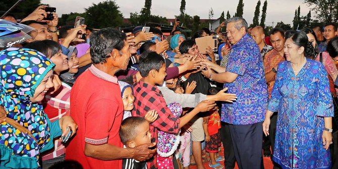 Kemeriahan perayaan 17 agustus SBY dan keluarga di Pacitan