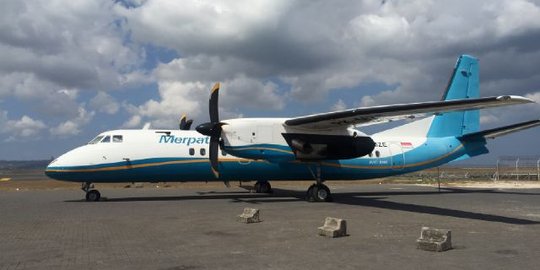 Merpati Airlines ini hampir setahun 'membangkai' di Ngurah Rai