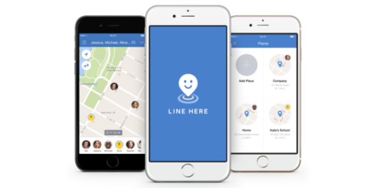 Line Here, aplikasi baru dari Line untuk berbagi lokasi