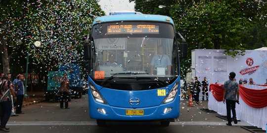 Ini penampakan bus canggih Transjabodetabek