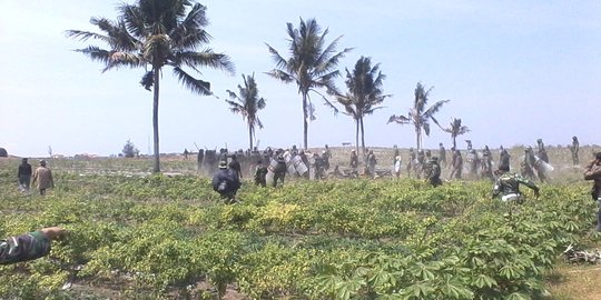 Bentrok TNI dan warga di Urut Sewu, ibu hamil kena tendang dan pukul