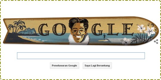 4 Kisah hebat Duke Kahanamoku, surfer legendaris di Google hari ini
